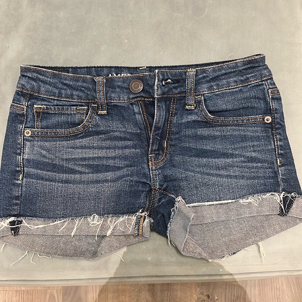 Dark Blue Jean  American Eagle Shorts